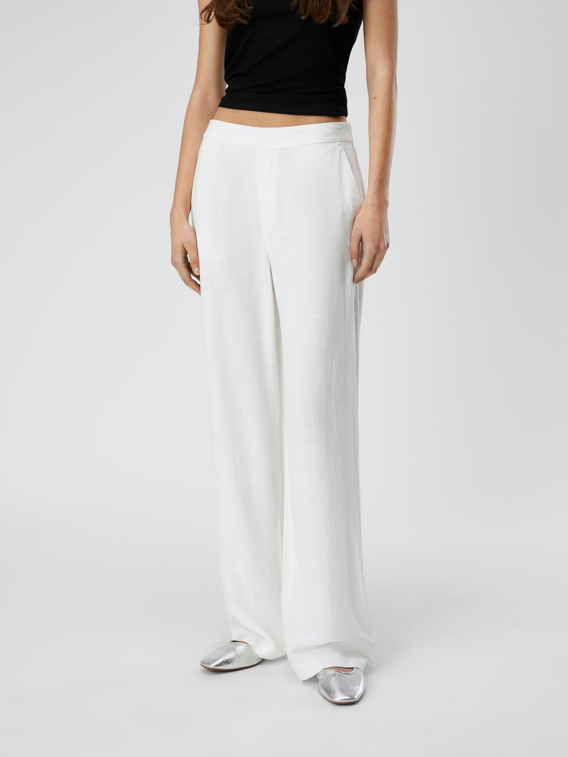 OBJSANNE Pants - Cloud Dancer